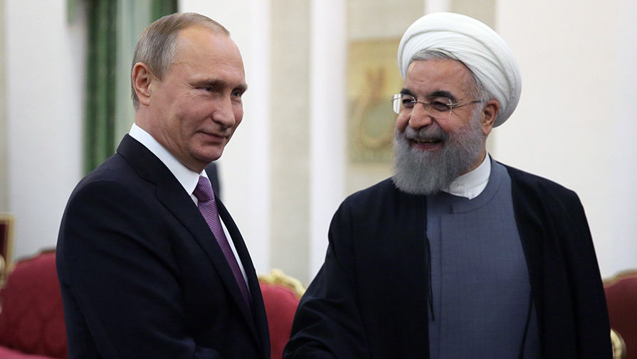 Президент РФ Владимир Путин и президент Ирана Хасан Роухани