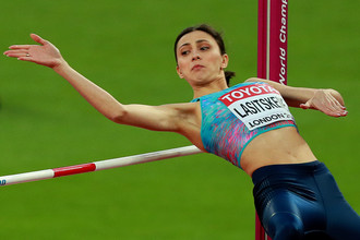 Российская легкоатлетка Мария Ласицкене на чемпионате мира в Лондоне