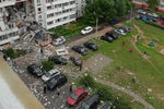 Многоквартирный жилой дом в Ногинске, разрушенный в результате взрыва бытового газа, 8 сентября 2021 года 