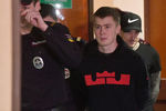 Брат футболиста Александра Кокорина Кирилл Кокорин во время заседания Пресненского районного суда Москвы, 9 апреля 2019 года