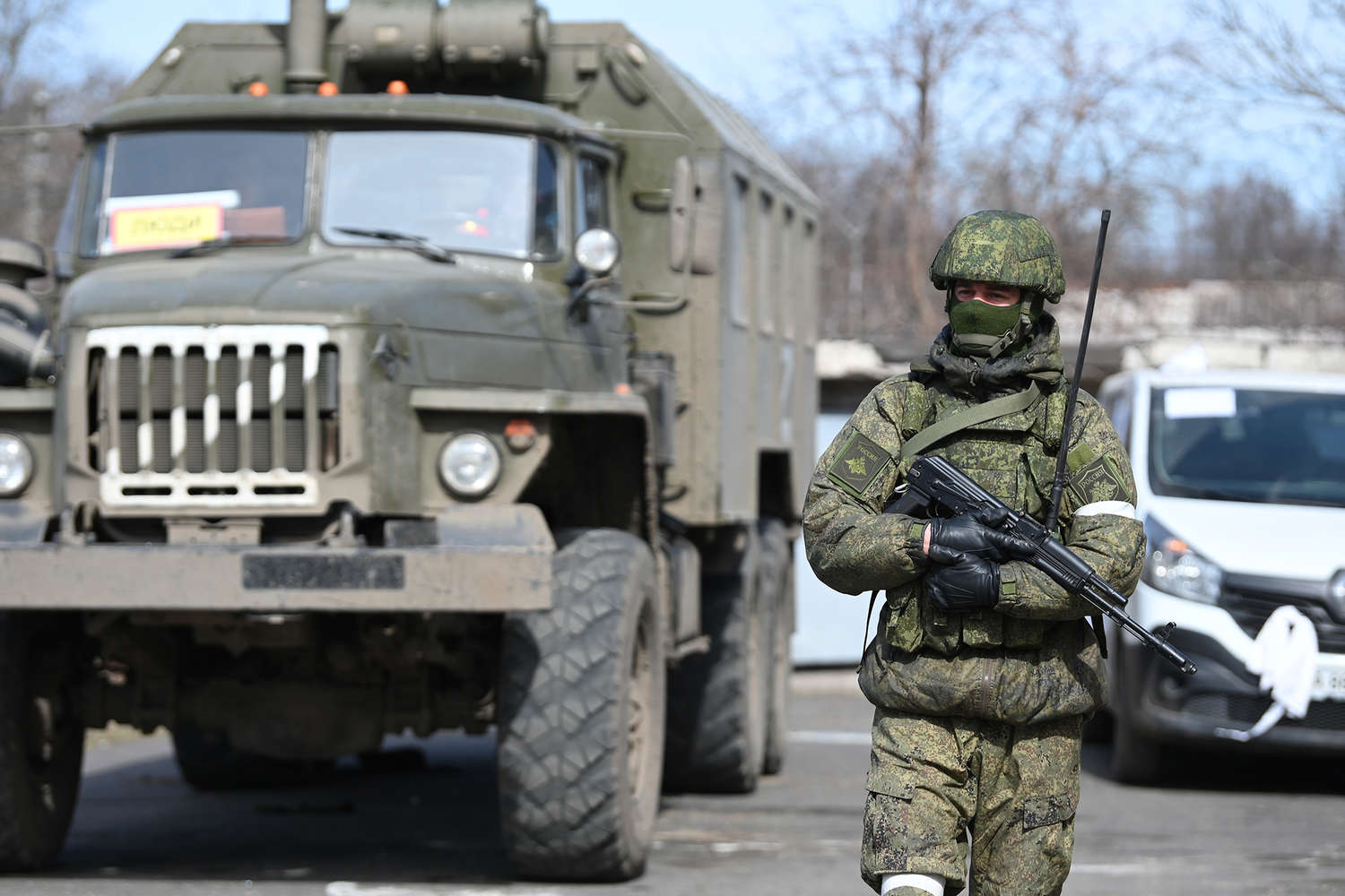 Russian Armed Forces soldier in Mariupol, March 2022