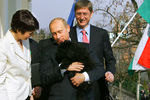 Владимир Путин в гостях у премьер-министра Венгрии Ференца Дюрчаня и его супруги, 2006 год