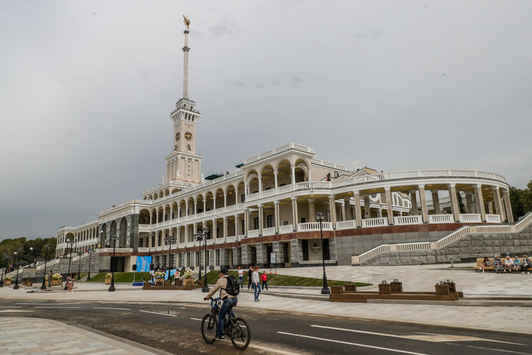 Здание Северного речного вокзала в&nbsp;Москве после реконструкции, 5 сентября 2020 года