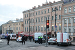 Последствия взрыва в кафе «Стрит-бар» на Университетской набережной в Санкт-Петербурге, 2 апреля 2023 года