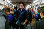 Премьер-министр Канады Джастин Трюдо в метро в день 10-летней годовщины поезда свободы в Торонто, Онтарио, Канада, 31 июля 2023 года 