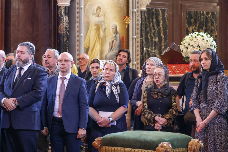 Церемония прощания с&nbsp;Зурабом Церетели в&nbsp;храме Христа Спасителя в&nbsp;Москве, 23&nbsp;апреля 2025&nbsp;года