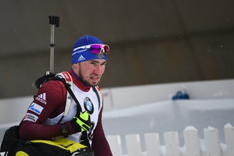 Российский биатлонист Александр Логинов