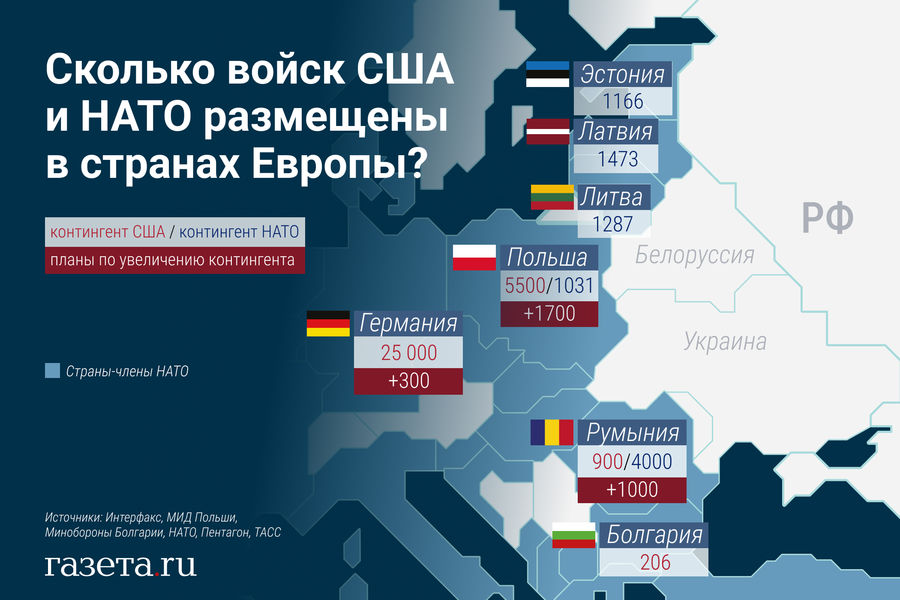 Cuántas tropas estadounidenses y de la OTAN están estacionadas en Europa INFOGRAFÍA
