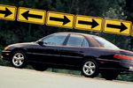 Cadillac Catera 1997 года — перелицованный Opel Omega немецкого производства, очередная попытка Cadillac захватить молодежную аудиторию
