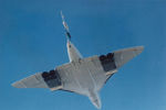 Самолет «Конкорд» в небе, 1972 год
