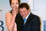 Актеры Анна Антонова и Ян Цапник на премьере фильма «Призрак» в кинотеатре «Октябрь» в Москве