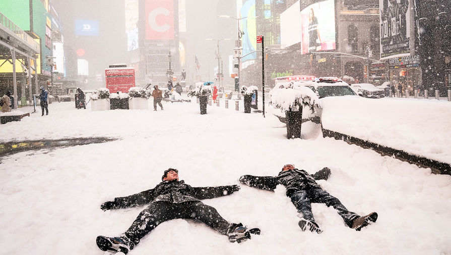 Последствия снегопада в&nbsp;Нью-Йорке, 2 февраля 2021 года