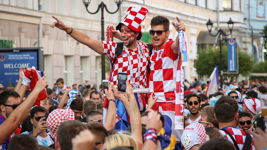 Фанаты сборной Хорватии