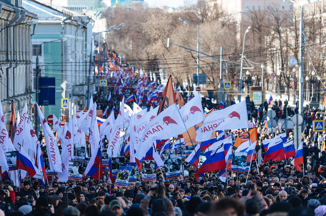 Марш памяти Бориса Немцова в Москве