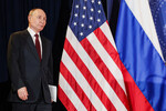 Президент РФ Владимир Путин перед пресс-конференцией с президентом США Дональдом Трампом на военной базе Эльмендорф, Аляска, 16 августа 2025 года