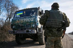 «КамАЗ» украинских силовиков в Донецкой области
