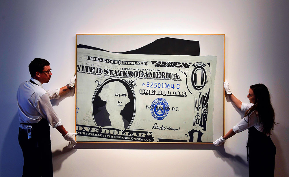 Картина Энди Уорхола «Один доллар» была продана на торгах Sothebys за 20  млн фунтов - Газета.Ru