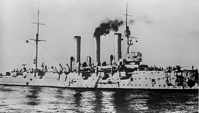 Крейсер «Аврора» в октябрьские дни 1917 года