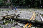 Последствия урагана «Исаиас» в Эджуотере, штат Нью-Джерси, 5 августа 2020 года 