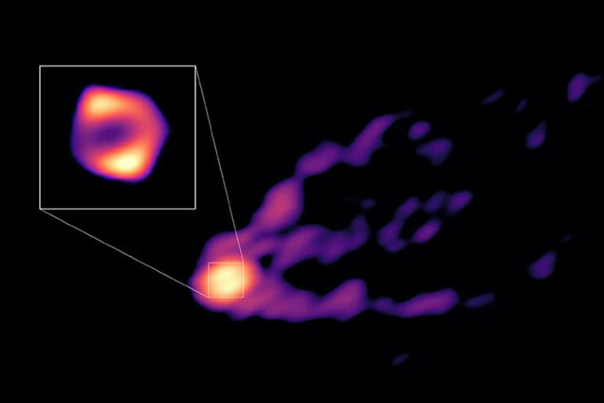 Астрономы получили прямое изображение потока материи, бьющего из черной дыры  - Газета.Ru | Новости