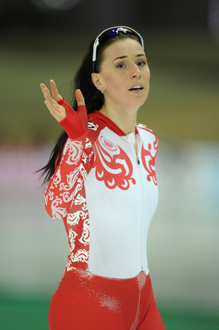 Екатерина Лобышева после забега.