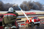 Тушение пожара в торговом центре «Адмирал»