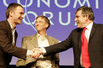 Билл Гейтс, Гордон Браун и Йенс Столтенберг, 2006 года