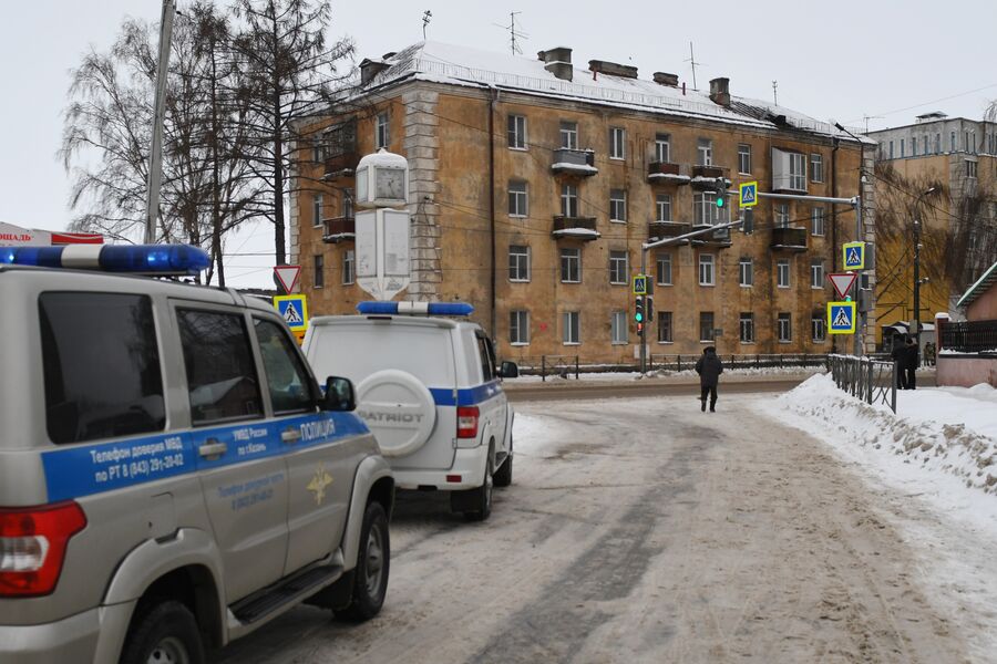 Последствия попадания БПЛА в&nbsp;жилой дом на&nbsp;улице Клары Цеткин в&nbsp;Казани, 21&nbsp;декабря 2024&nbsp;года