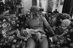 Халк Хоган со своими детьми у себя дома, 1991 год
