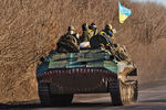 МТЛБ украинских силовиков в Донецкой области