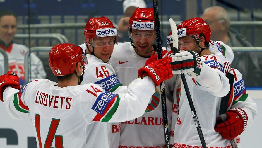 Сборная Белоруссии вышла на третье место в турнирной таблице группы В на чемпионате мира по хоккею