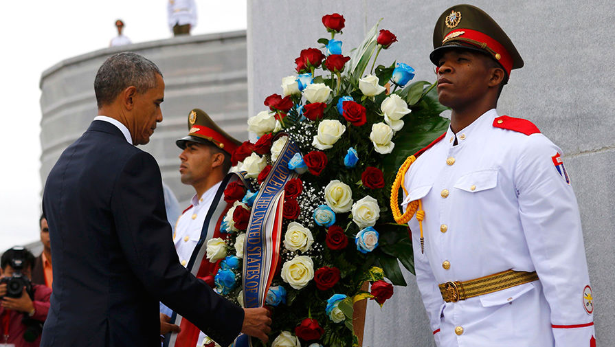Барак Обама перед&nbsp;встречей с&nbsp;Раулем Кастро