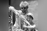 Дуэт Eurythmics — Энни Леннокс и Дэйв Стюарт во время фотосессии, 29 августа 1983 года