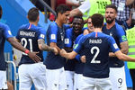 Во время 1/8 финала чемпионата мира по футболу между сборными Франции и Аргентины, 30 июня 2018 года