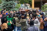 На церемонии прощания с певцом Вилли Токаревым в Москве, 9 августа 2019 года