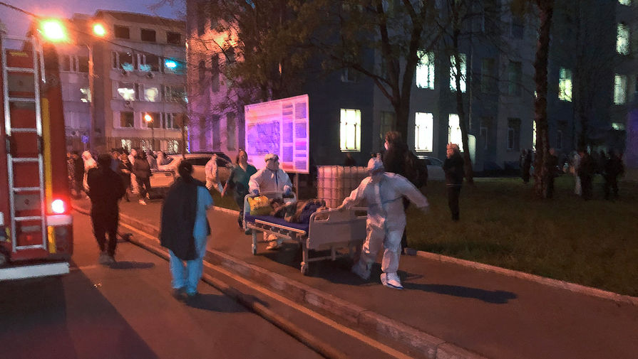 Эвакуация пациентов Городской клинической больнице имени С. И. Спасокукоцкого в&nbsp;Москве, 9 мая 2020 года