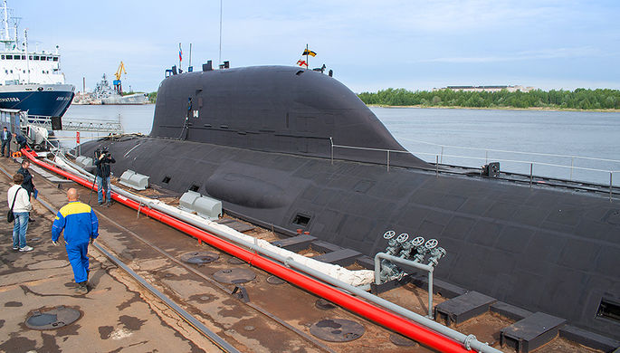 Атомная подводная лодка проекта «Ясень» К-560 «Северодвинск». Подводные...