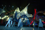 Выступление артистов на торжественной церемонии открытия чемпионата мира по акробатическому рок-н-роллу в Москве