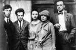 Борис Пастернак, Сергей Эйзенштейн, Ольга Третьякова, Лиля Брик и Владимир Маяковский в Москве, 1924 год