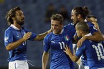 Финалисты Евро-2012 итальянцы сумели взять лишь очко в выездной встрече со сборной Болгарии — 2:2