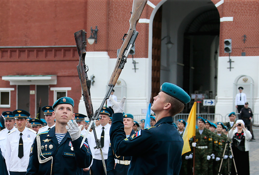 Празднование Дня Воздушно-десантных войск РФ на Красной площади