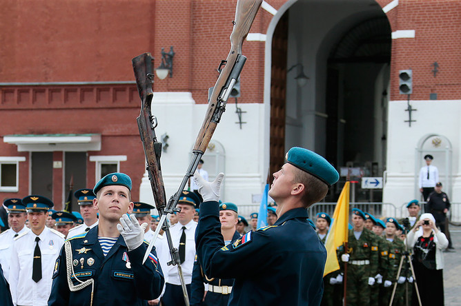 Празднование Дня Воздушно-десантных войск РФ на Красной площади