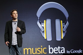 Глава Google по цифровому контенту Джейми Розенберг на презентации музыкального интернет-магазина