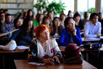 Во время ежегодной международной образовательной акции «Тотальный диктант» в Национальной библиотеке Республики Саха (Якутия)