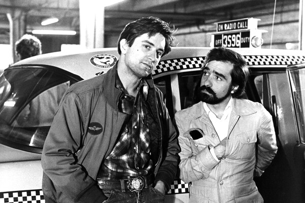 Роберт Де Ниро и Мартин Скорсезе на&nbsp;съемках фильма &laquo;Таксист&raquo; (1976)