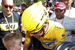 Победитель«Тур де Франс-2012» Брэдли Уиггинс со своей семьей