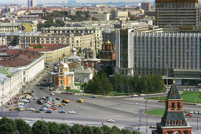 Вид с колокольни Ивана Великого. 1978 год