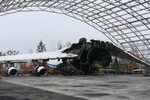 Самолет Ан-225 «Мрия», уничтоженный во время военной операции на Украине в феврале 2022 года

