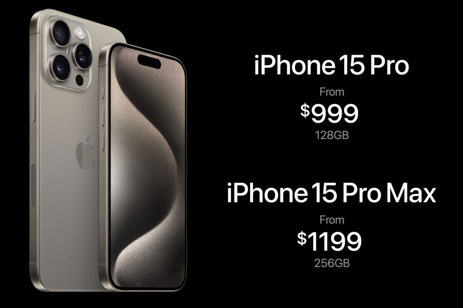 Цены на iPhone 15 Pro и Pro Max в США
