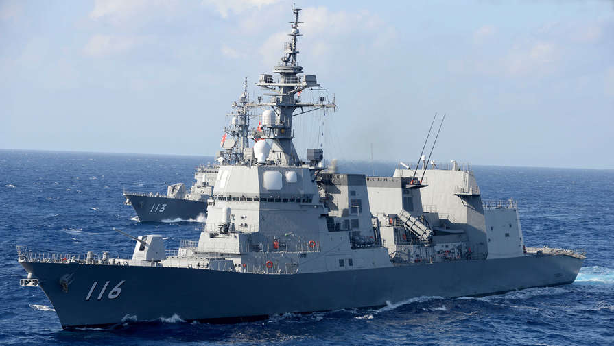 В Японии патрульный корабль службы безопасности на море по ошибке обстрелял побережье